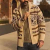 winter warm Men Brand Casual Slim Fit Male Sweaters Cardigan Horns Thick Sweater fashion button top coat drop 210813
