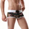 2019 New Men's Nylon Strap Low Cintura Bateu Cor Sexy Boxer Shorts Underwear Shorts Boyshort Swimsuit dos homens 9.16 x0316