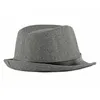 Wuaumx осень зимний ретро джазовые шляпы среднего возраста мужчины почувствовали кепку федораса для m