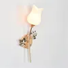 Lampes murales 8M Contemporain Creative LED Appliques Lumières Forme De Fleur Intérieur Pour La Chambre À Coucher À La Maison