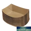 50PCS Ship Shape Take Out Containers Easy Fold Box Kraft Paper Box Lunch Salad Carton Disposable Party Snack Boat Box For Party Factory price expert design Quality