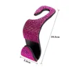 Car Seat Back Hook Diamond Bling Rhinestones Hanger Auto Universal Headrest Mount Storage Holder Interior Accessories