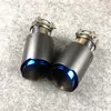 1 Piece Top Quality Akrapovic Exhaust pipe AK Fit For All Cars Blue Stainless Stear Carbon Fiber Muffler tip Nozzles