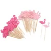 Festival Malzemeleri Diğer Parti 20/40/60 PCS Flamingo Kek Cupcake Topper Bayraklar Çocuk Bebek Duş Doğum Günü Düğün Dekorasyon Sabit