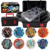 Beybleyd Burst with Carry Box Gyroscope Alloy Bey Blade Burst Spinner Kit with Handle Two-Way Launcher Battle Spinner