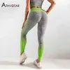 Seamless Fitness Leggings Women Push Up Activewear Leggins Mujer Knitting Workout Jegging Femme 211108