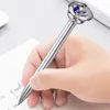 Ballpoint Pens Crystal Diamond Hat Model Pen Creative Cute Signing Ball Point Metal Gel Stationery School Office Supplie