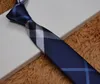 Herrenkrawatte der Modemarke aus 100 % Jacquard-Seide, klassischer Karo-Stil für Herren, Hochzeit, Freizeit- und Business-Streifenkrawatten