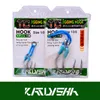 Ganchos de pesca PROBEROS 1Pack Jig 1030507090110130 Heavy Duty Assist Double Twin Slow Feather Fishhooks6223654