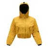 Women's Jackets European Loose Autumn And Winter Cotton Clothes Hooded Coat Long Sleeved Short Jacket Casual