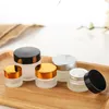 Frosted Glass Jar Cream Bottle Cosmetic Jars Packing Container 5g 10g 15g 20g 30g 50g Lip Balm Lotion Packaging