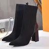 2021 kvinnor strumpor stövlar designer höst vinter skor stickade elastiska booties lyx bootis sexig dam högklackat sko stor storlek 35-41-4