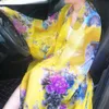 2021 Spring och Autumn Silk Women's New Chiffon Scarf med solskyddsmedel lång sjal strandhandduk271c