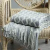 Nordic Knitted Blanket Sofa Bed Decorative Thread Blankets Office Nap Throw Towel Plaid Tapestry