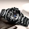 Mężczyźni Zegarki Binger Watch Watch Faza Luminous Męska Wodoodporna Wristwatches B1189-5