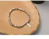 925 Sterling Silver Broken Block Bracelet Basic Chain Matching Design Light Luxury Elasticity Fashion Versatile Jewelry Accessories