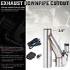 PQY - 2.5 "/ 3" Rostfritt stål Headers y Pipe Electric EXHAUST Cutout Cut Out Kit för 2,5 tum eller 3 tums avgasrör PQY-CT93