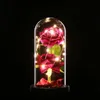 Decoratieve bloemen kransen woninginrichting decoratie romantische lantaarn rose met lichte verlichting nacht Eeuwige kunstmatige bloem