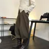 [DEAT] Solid Simple High Street High Street Pantalon à taille large Jambe ample Pantalon de style décontracté pour femmes Printemps GX359 210428