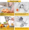 NewManual Juice Squeezer Aluminium Legering Handdruk Juicer Granaatappel Orange Lemon Sugar Cane Juice Keuken Fruit Tool EWE6403