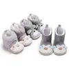 Warme Prewalker Laarzen Toddler Girl Boy Haak Gebreide Fleece Boot Wool Snow Crib Pur Schoenen Winter Buiten voor kinderen 210713