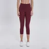 leggings da yoga da donna senza cuciture tuta pantaloni corti Vita alta Allineamento filettato Sport a metà polpaccio Fianchi rialzati Abbigliamento da palestra Elastico Fitnes247e