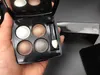 Marke C Makeup Lidschatten 4 Farben Matte Lidschatten-Schattenpalette mit Pinsel 6 Stile mit Spiegel