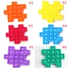 DIY empurrar bolha puzzles Fidget Brinquedos Silicone Sensory Cubo Popper Bubbles Kids Board Jogo Esprema Descompressão Brinquedo Para Autismo Ansiedade