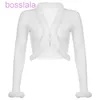 2022 Höst Sexiga Womens Toppar Ny Furry Lace Pit Bar Cardigan Långärmad V-Neck Slim Sweater 4 Färger