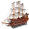 16016 Flyings The Nether Lands Set Ship Ship Buildings Moc Pirates of Bricks Model Boat Black Pearl Queen Anne230f