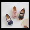 Baby Girls Princess Modylers Flats Bowknot для маленьких детей сладкое мягкое детское платье 2130 Trzch Flat 5xwip