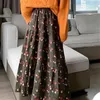 Jupes femmes rétro élégant a-ligne belle Mujer 2022 Style coréen automne vacances Vintage dames vêtements arrivée Empire classique