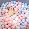 50100 pezzi ecofriendly colorato pozzo di palline in plastica morbida piscina con acqua dell'oceano onde giocattoli all'aperto per bambini bambini bambino 2202181224473