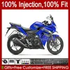 Carénages de moulage par injection pour HONDA CBR 250R 250 CBR250 R CC Bleu brillant CBR250R MC41 11 12 13 14 15 Kit 58No.47 CBR-250R 250CC CBR-250 2011 2012 2013 2014 2015 Carrosserie OEM