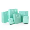 Tiffany Blue Paper Bag Kraft Packaging Gift Wrap Festival Shopping Birthday Party Decorate303k4270109