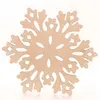 Kerstmis Sneeuwvlokken Houten Cup Mat Kerstversiering Diner Party Dish Lade Pad voor Home Decor 6 Stijl KKB2707