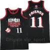 Film Basketball Voorhees Jason Venerdì il 13 ° Jersey Men Sport Erizzabile ricamo e Ed Pure Cotton Team Color Black Uniform High Quality di alta qualità