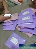 Enveloppe en plastique violet environnemental Sac express adhésif auto-scellant Poly Mailer Expédition postale Pochettes d'emballage