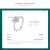 Silver Classic Hearts Ring Solid 925 Sterling Circon Charm Finger Pierścienie Dla Kobiet Ślubna Biżuteria 210707