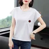 WWENN Ropa Mujer Sommer Baumwolle T-shirt Frauen Koreanische Mode T-shirt Kurzarm Plus Größe 4XL Kleidung T-stück Femme 210507