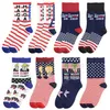 2024 Trump Socken Präsident MAGA Trump Buchstabenstrümpfe Gestreifte Sterne US-Flagge Sportsocken MAGA Socke Partybevorzugung DHP53