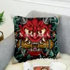 Pillow Case Samurai Tattoo Art 3D Print Cover Sofa Bed Home Decor Pillowcase Bedroom Cushion For Car Couch-1