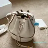 sac à cordon en cuir pour femme