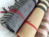 Winter Autumn Unisex Cashmere Scarf For Men Women Designer Oversized Classic Check Big Plaid Shawls and Scarves Men039s Women1676688