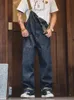 Jeans maschile Marden cargo salopette homme salt -turista americano vintage blu scuro primaverile e autunno denim tendenza gamba dritta