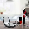 Specchi compatti Specchio per il trucco con ingrandimento 5X Lampada a LED portatile Pieghevole Caricabatterie USB senza fili Caricabatterie cosmetico