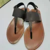 Kvinnor Flat Thong Sandals City Designer Lady Leather Denim Blue Pink Ankle Strap Buckle Sandal