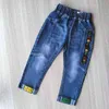 Spring Fashion Boys Jeans Baby casual Color buckle Pants Kids Elasticity Jean Boy Trousers Autumn Children Denim 1-6Y 211102