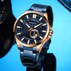 Sier Black Watches Men's Top Brand Curren Fashion Causal Quartz Armbandsur Rostfritt Stål Band Klocka Man Klocka Reloj Hombres Q0524