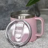 14 uncji Kubek do kawy z uchwytem Proszek ze stali nierdzewnej Powlekane Podróże Kubek Tumbler Pupuum Insulated Camping Kubek z pokrywką